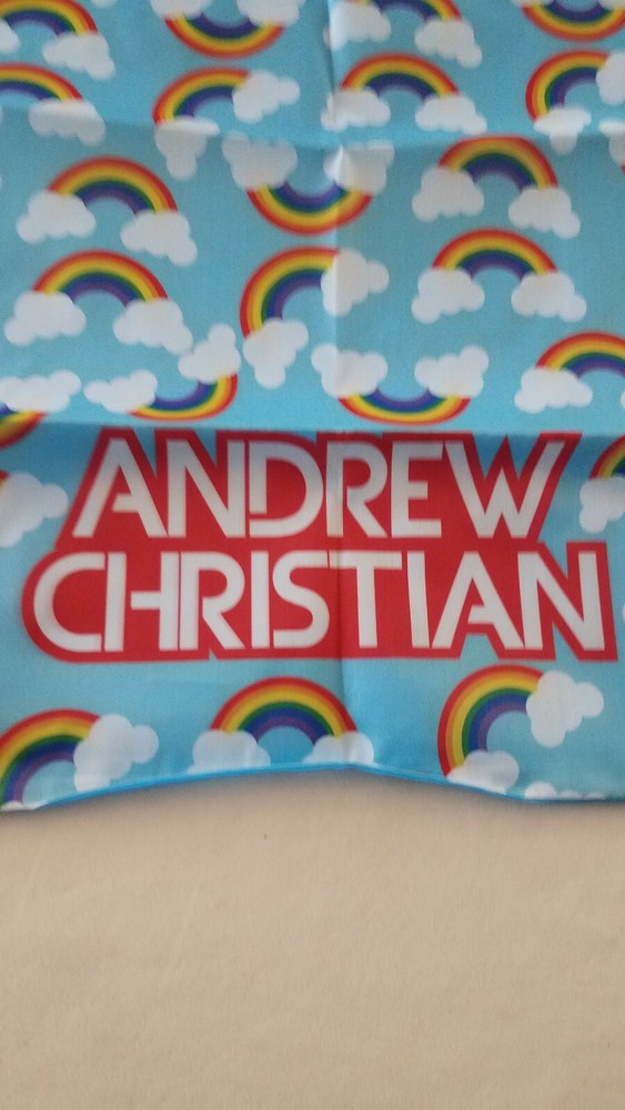 Andrew Christian GAY PRIDE RAINBOW Backpack CINCHPACK MULTICOLOR