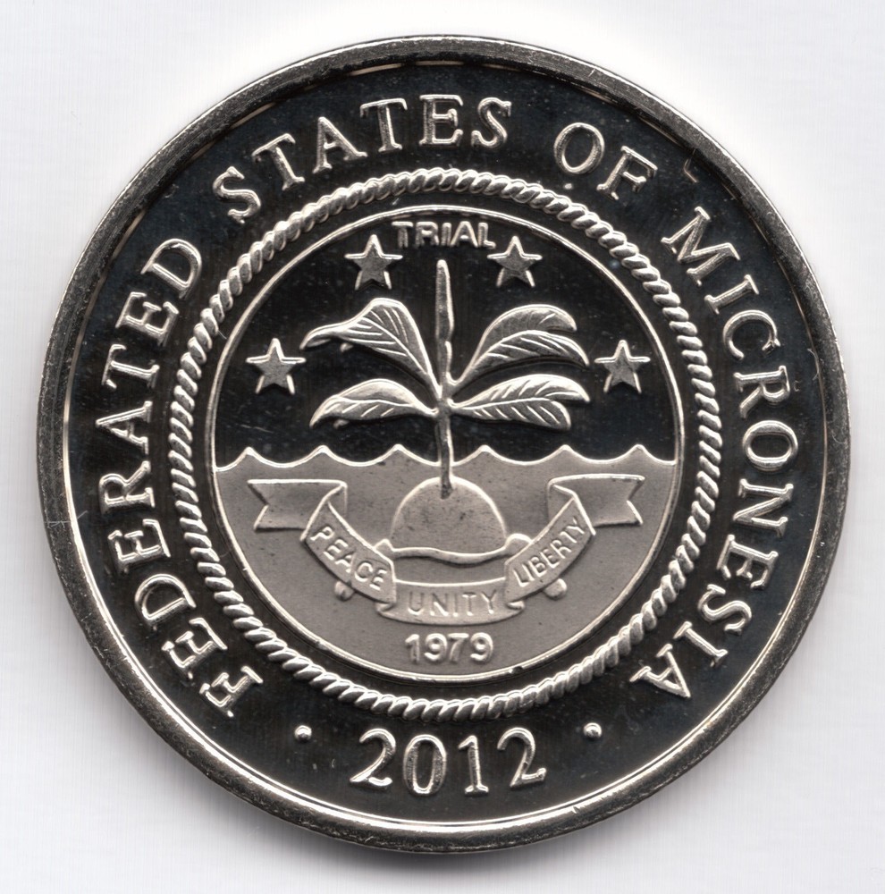 2012 Micronesia large Half Dollar Sailing boat