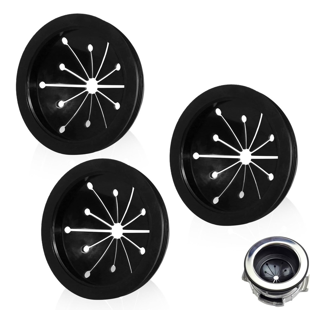 Kitchen Garbage Disposal Rubber Drain Insert,3pcs Garbage Disposal Cover,3 In...