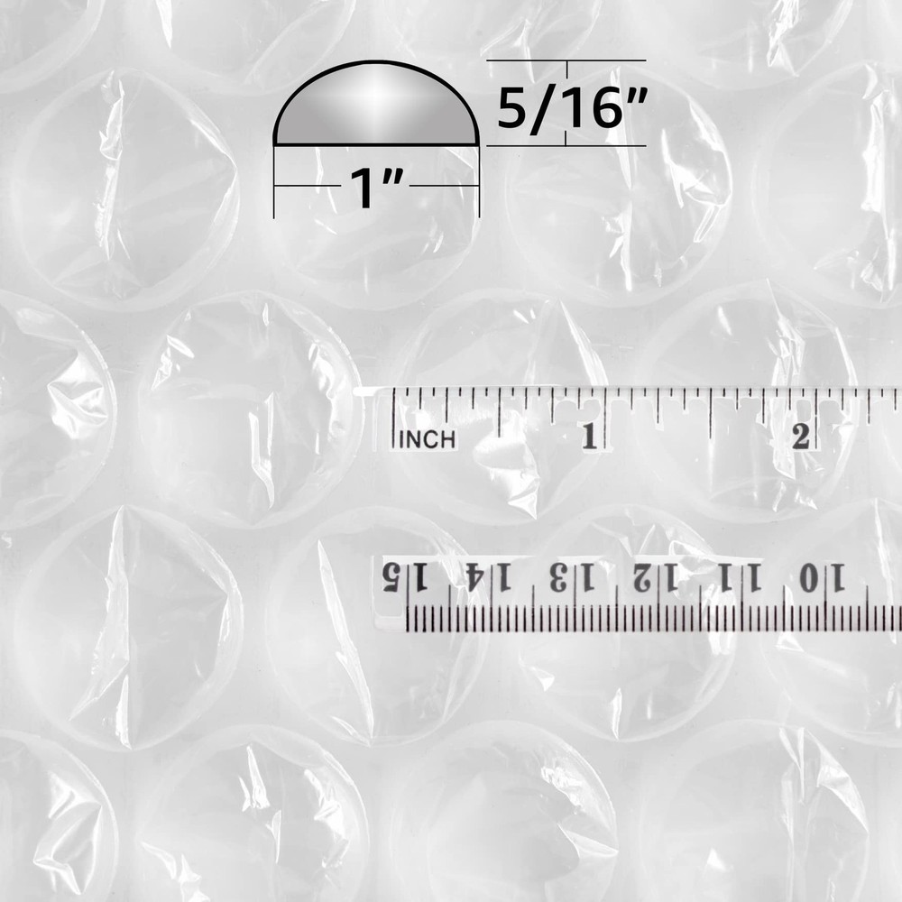 Bubble Cushioning Protective Packaging Medium, 5/16" (24" Wide x 100' Length)...