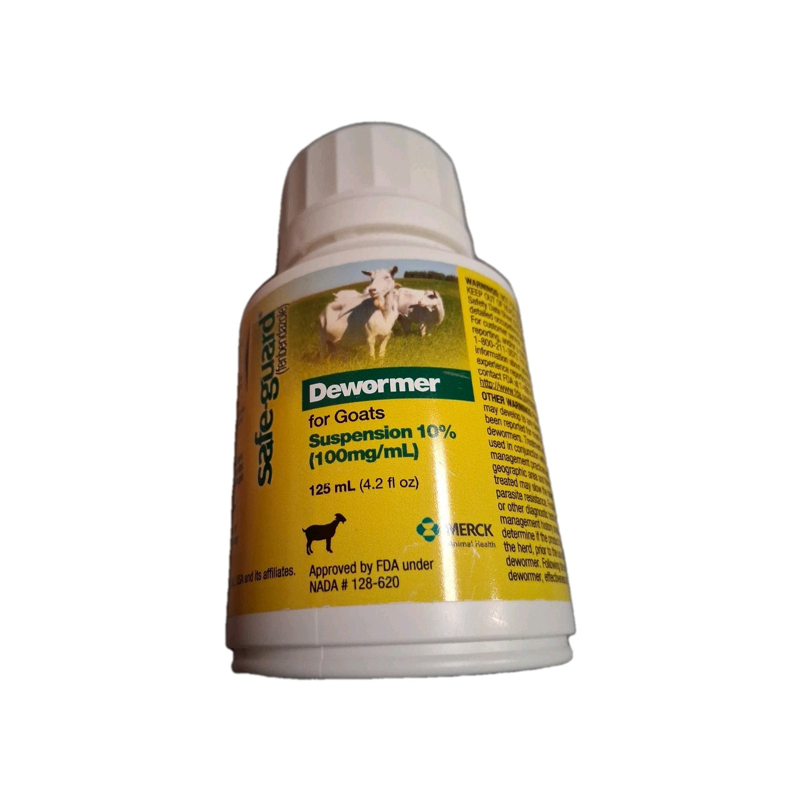 125ml Safe Guard Fenbendazole Animal Medication for Worms in Cattle Goats 12/26+