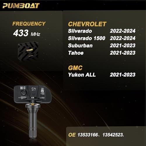 TPMS GM 433Mhz Pre-Programmed Tire Sensor Compatible with:➥Chevrolet