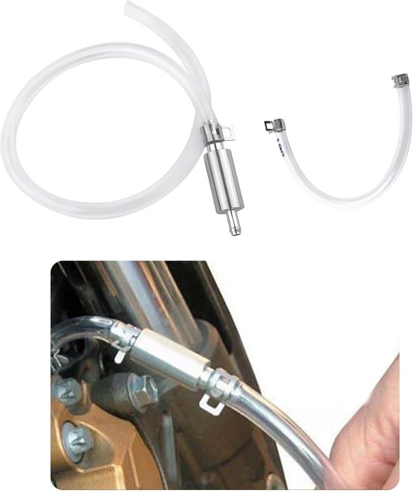 Compact Brake Fluid Bleeder Tool with One-Way Valve - Essential Car Accessory