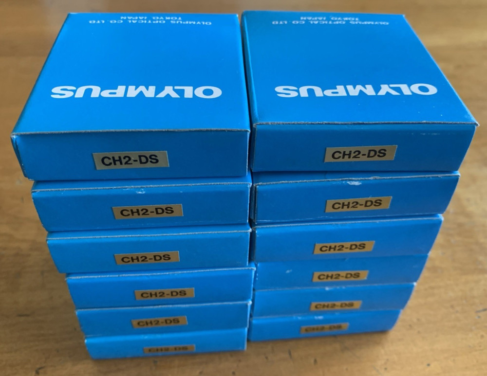 12 Olympus CH2-DS Darkfield Light Stops for CH Microscopes, Dozen!