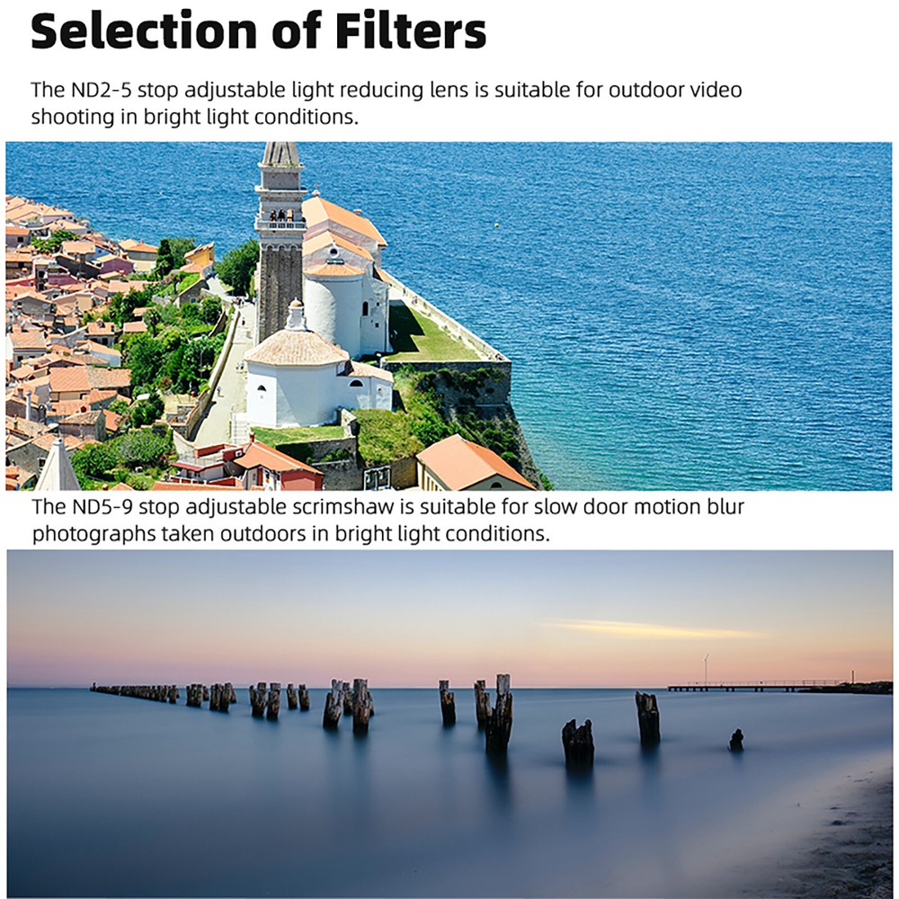Variable ND Filter Set Drones Lens Accessory Frame Drones for Mini 3 Pro Mini 3