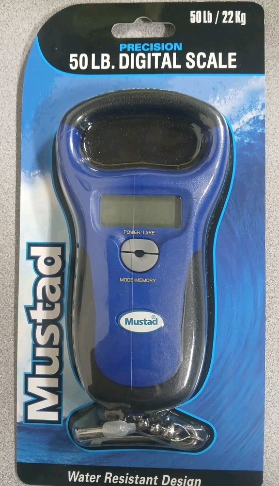 MUSTAD PRECISION DIGITAL SCALE 50LB Water Resistant. Nice!