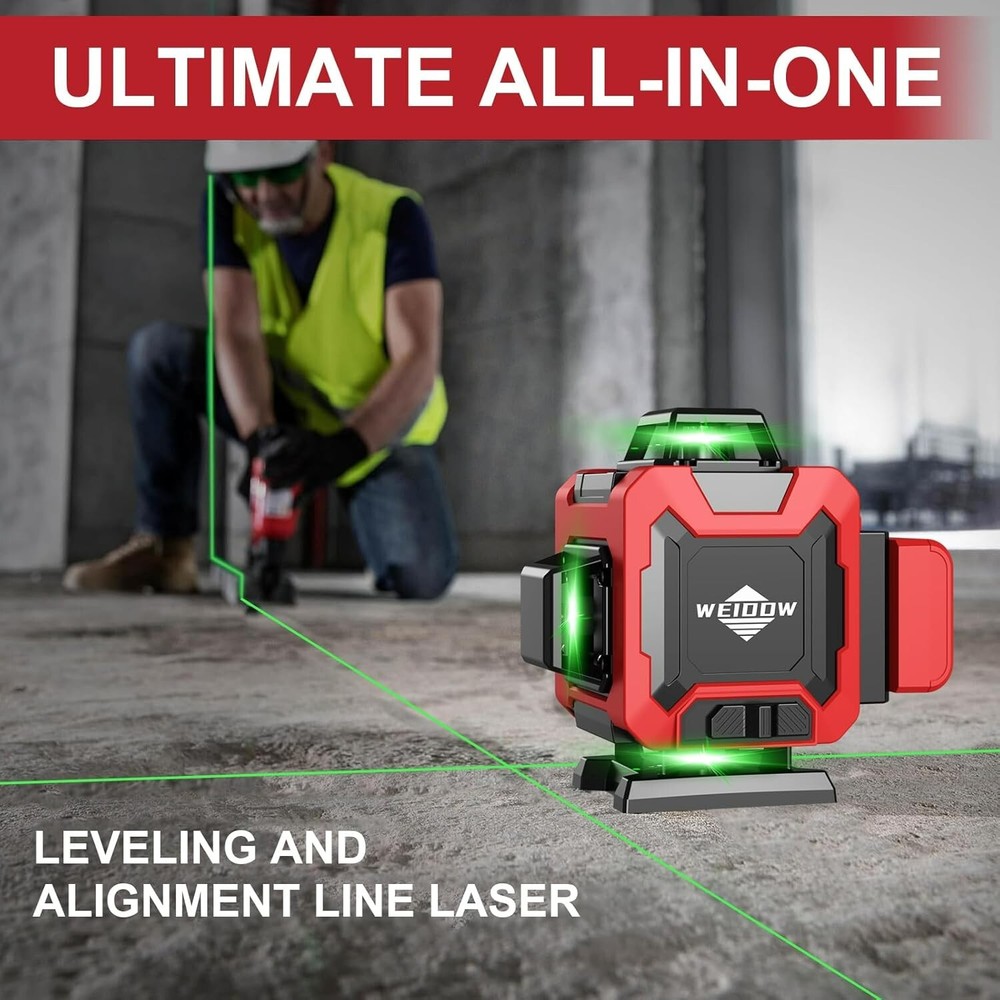 16-line Laser Level 360 Self Leveling with Tripod for Construction Projects