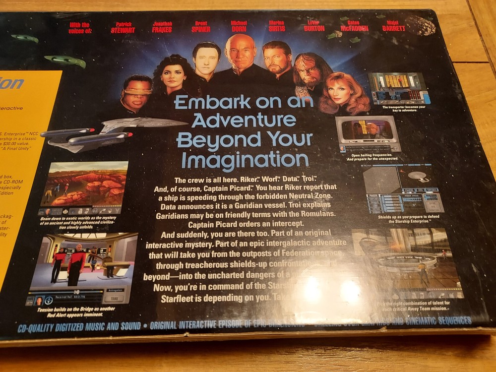 1994 Star Trek: The Next Generation Final Unity Collector's Edition PC Game New!