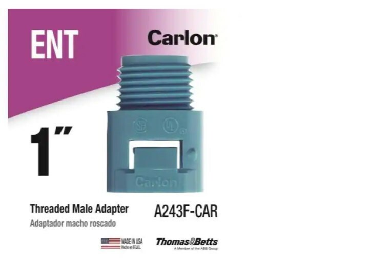 Carlon A243F 1" ENT Coupling 1 or 2 pack
