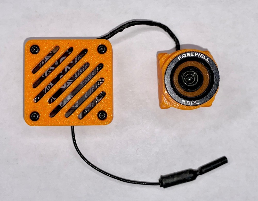 DJI O4 Air Unit Lite Protective Case+04 Pro Cam Mount|3D-Printed ABS-ORANGE