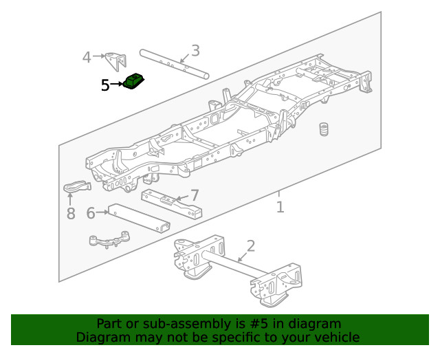 Genuine GM Driver Side Underbody Bracket 23212858