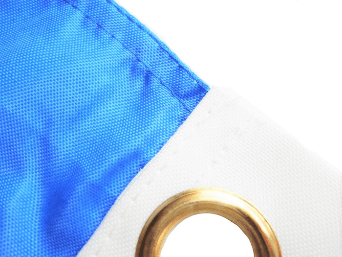 Bahamas Flag with Eyelets - Handmade in the UK