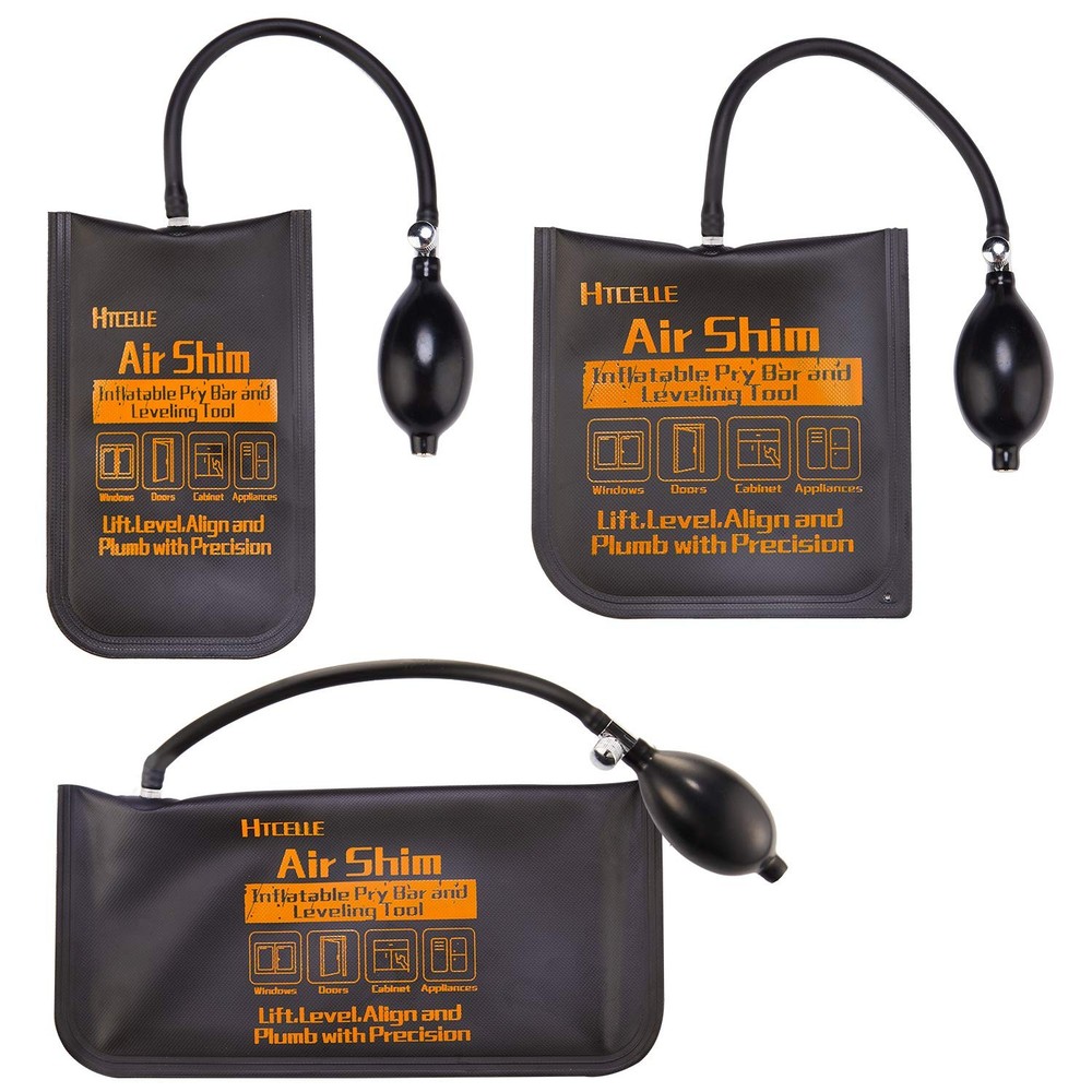 Air Wedge Bag Kit Inflatable Shim Bag Set For Alignment Leveling Window Door 3pc