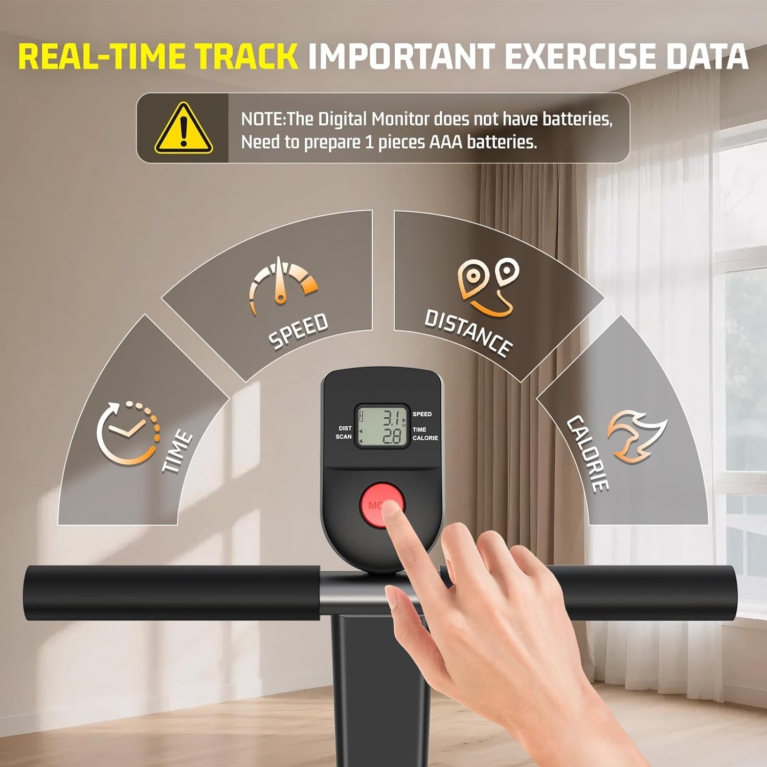 Manual Walking Pad Treadmill with Incline 20%, Foldable Treadmill w/Handle Bar~~