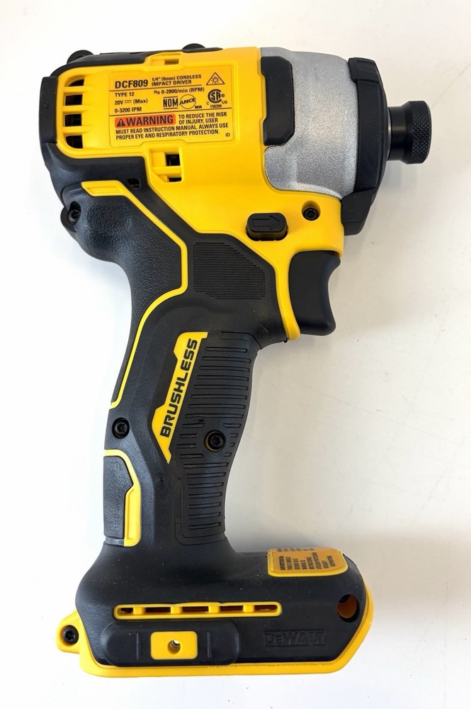 DeWalt ATOMIC 20V MAX 1/4 in Impact Driver Brushless Tool Only DCF809B
