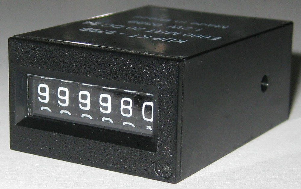 KEP Electro Mechanical Compact 6 Digit Counter - 24 V DC - E660 - 20 CPS
