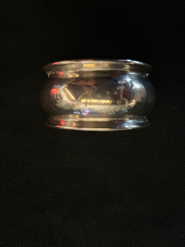 Vintage Sterling Silver Monogrammed Napkin Ring