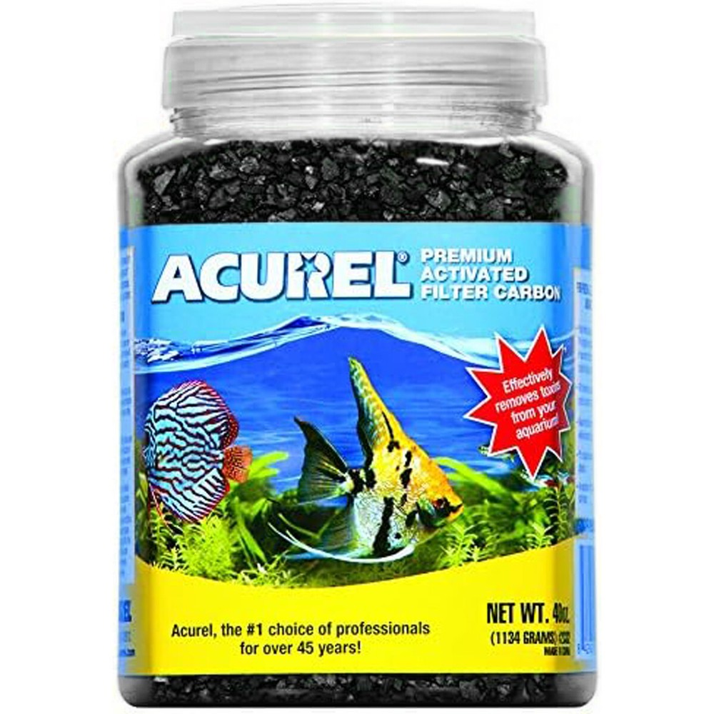 Acurel Premium Activated Filter Carbon 40 oz Granular Carbon for Aquariums