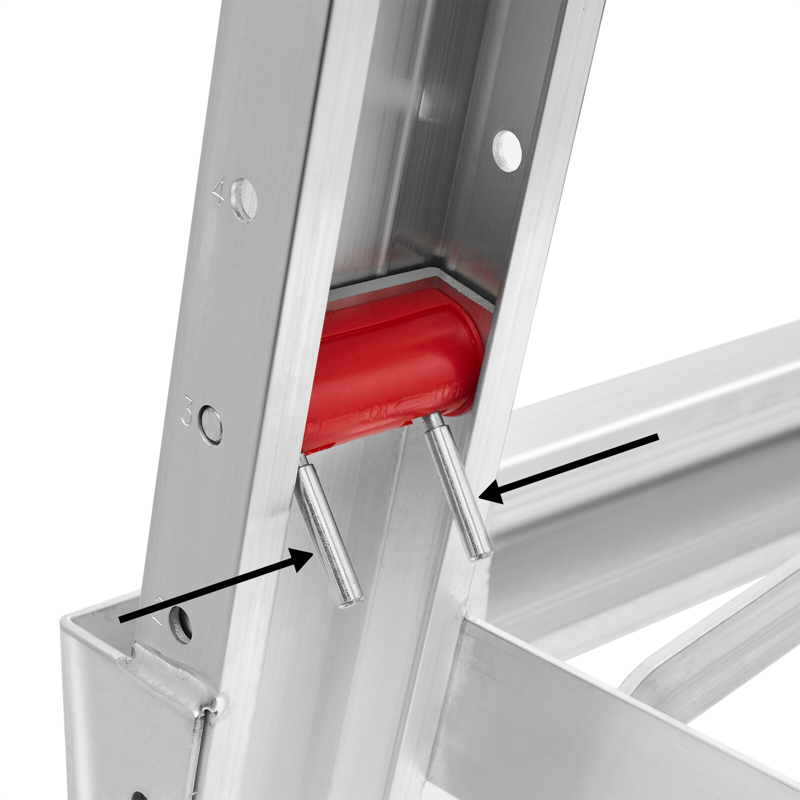 Drywall Bench Sawhorse Step Ladder - Adjustable Height Workbench 18"-30"