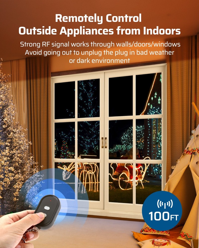 DEWENWILS Remote Control Outlet Switch Wireless Remote Control Outlet Switch