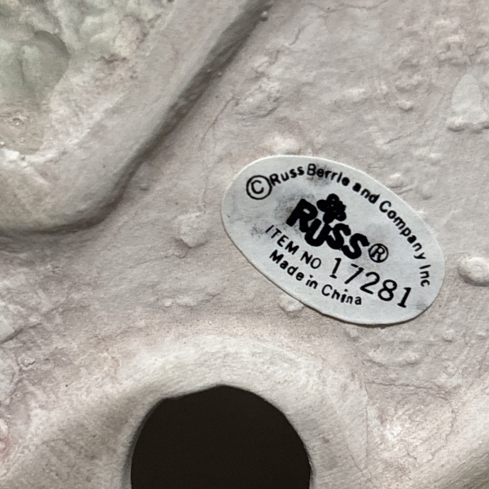 Russ Berrie & Co Nature’s Garden Standing Ceramic 7 In Bunny Figurine 17281