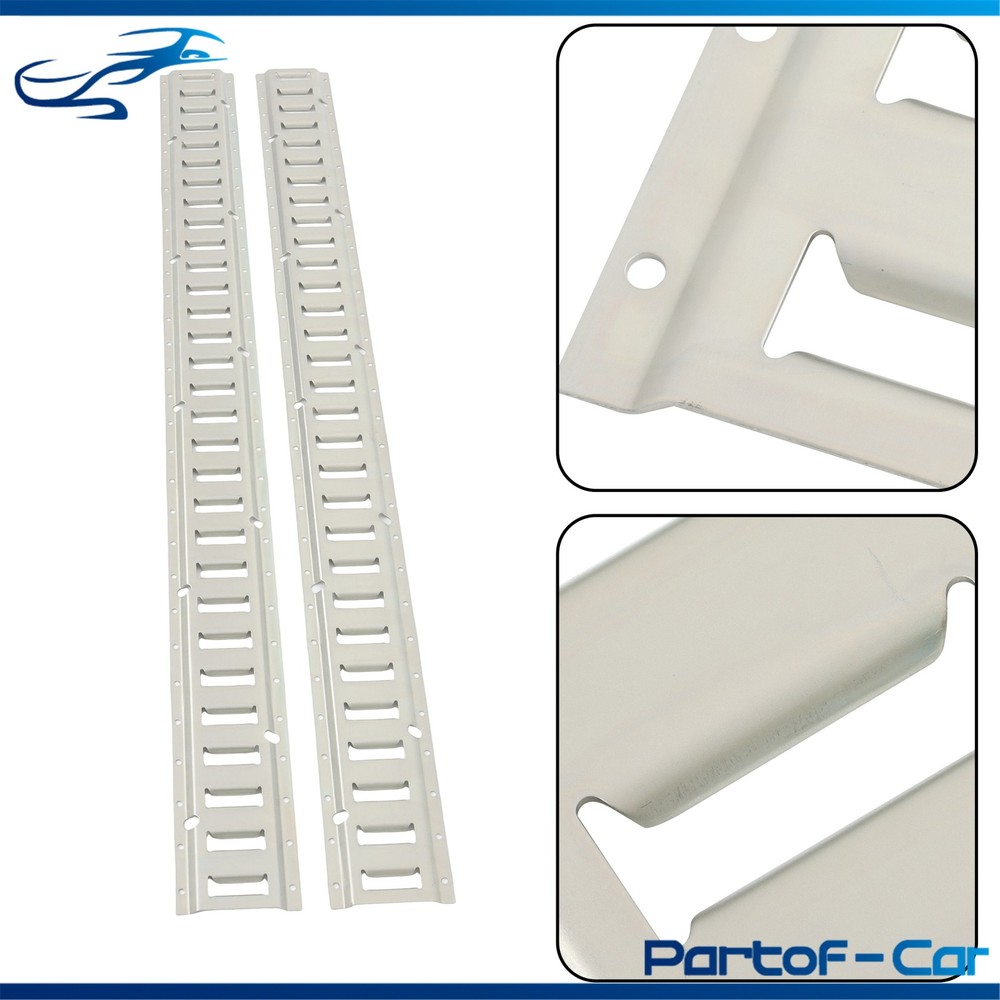 Silver 2 Pack 60" E Track Rail Sections Fit For Mounting In Trailers