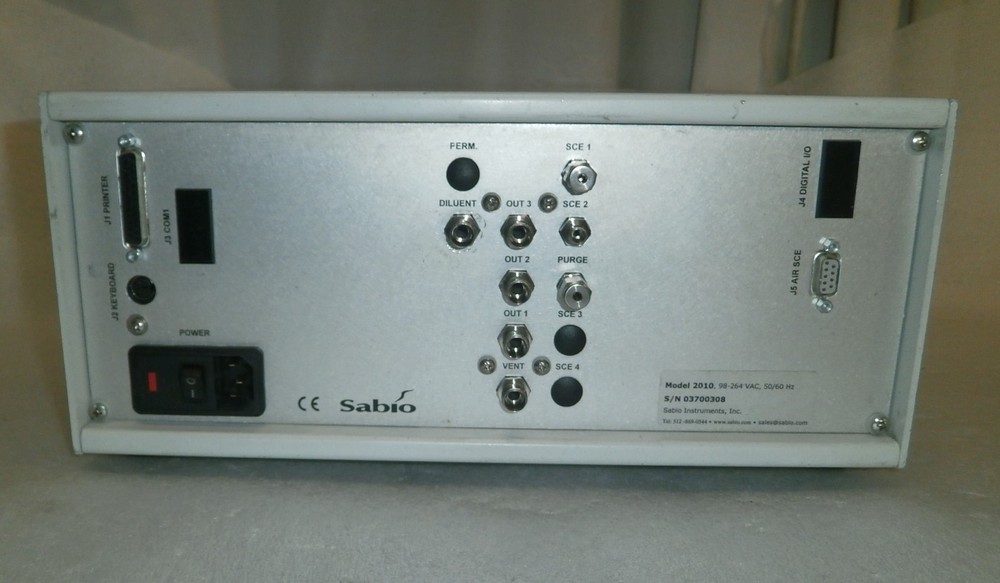 Sabio Instruments Model 2010D Gas Dilution Calibrator 2010