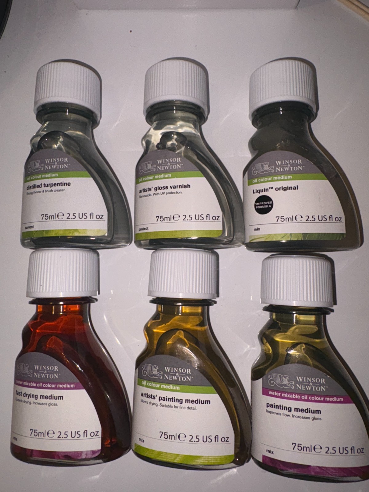 Winsor & Newton Painting Oils, Mediums, Solvents & Varnishes, 75 ml Bottle PICK