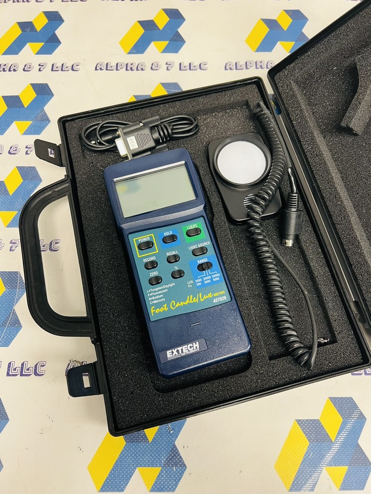 Extech 407026 Heavy Duty Light Meter w/ PL Interface