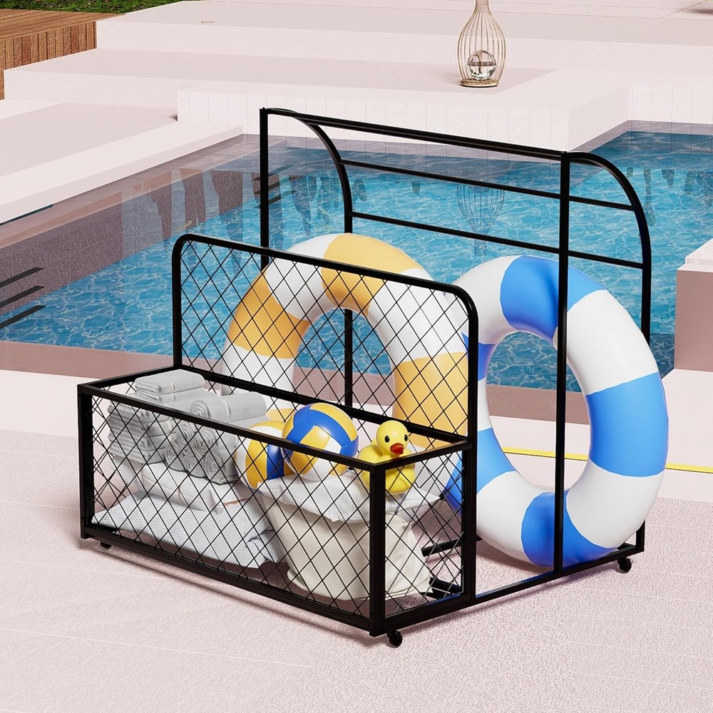 Pool Float Storage Organizer,Patio Poolside Float Storage Holder