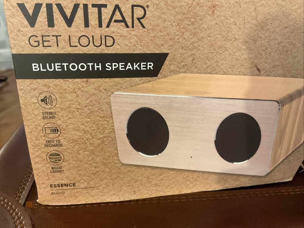 Vivitar Bluetooth Speaker “Get Loud” WALNUT GRAIN FINISH
