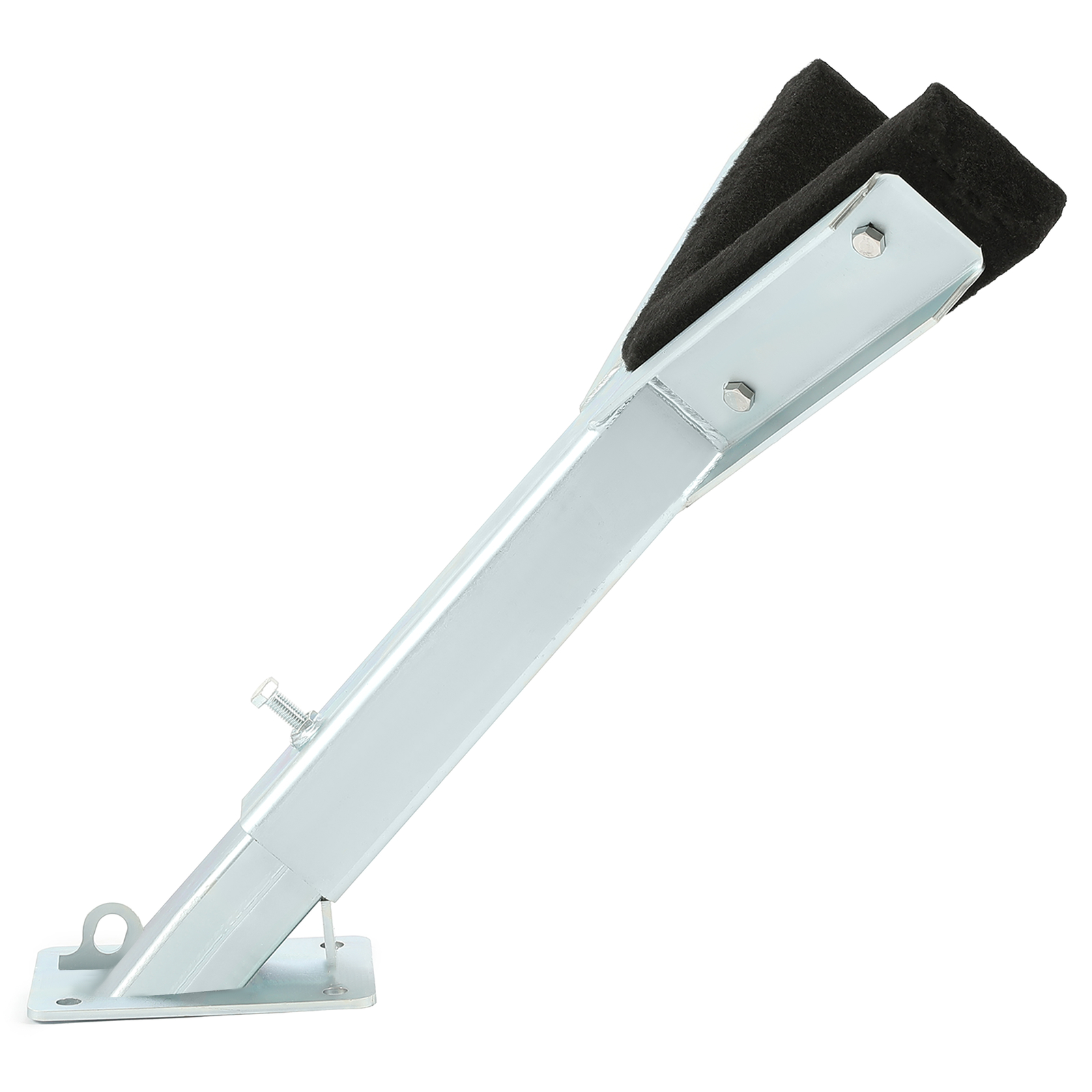 Adjustable Bow Rest Catcher Assembly For Boat Trailer Zinc-Plated Post Carpeted