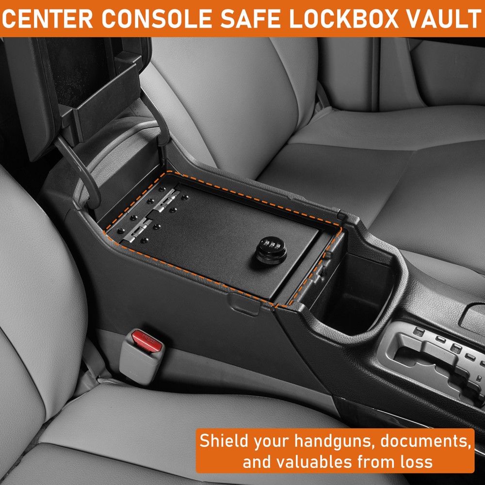 For Toyota 4Runner Center Console Safe (2003-2009) – Locking Vault Insert Black