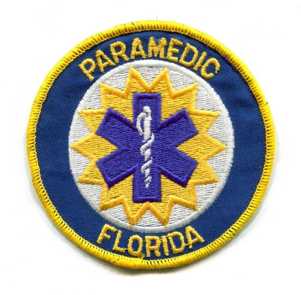 Florida State Paramedic EMS Patch Florida FL v4