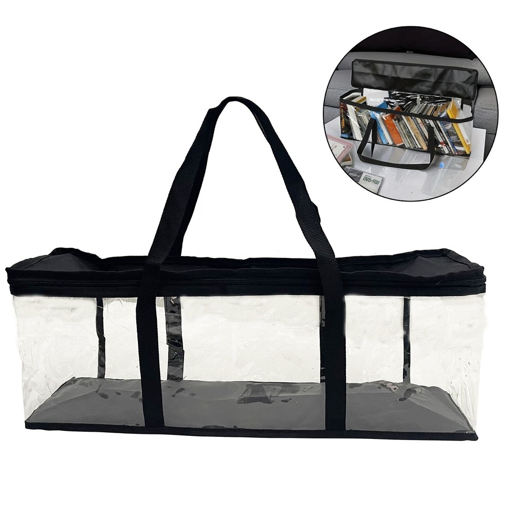 CD DVD Case Portable Holder Large Storage Disc Wallet Bag PVC Material