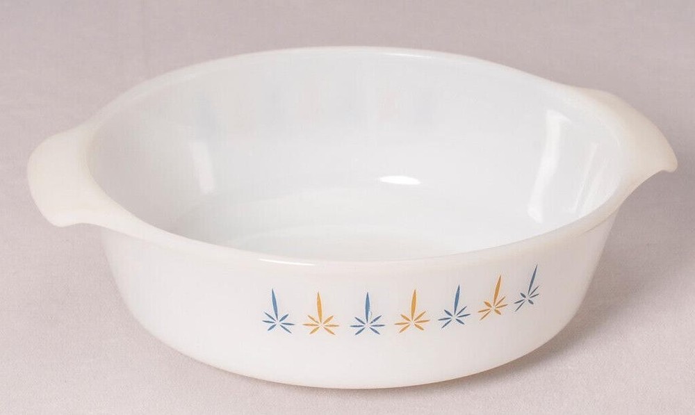 Ancher Hocking, 1 1/2 quart Casserole Dish, Candleglow Pattern #437