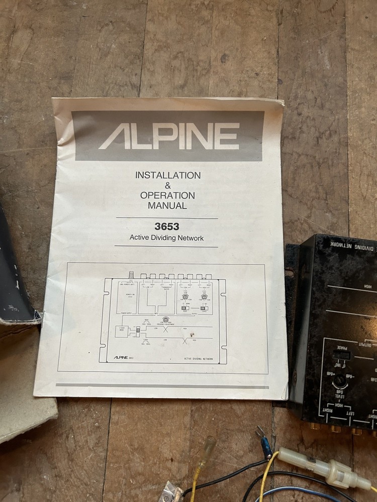 Alpine Model 3653 Active Dividing Network Used