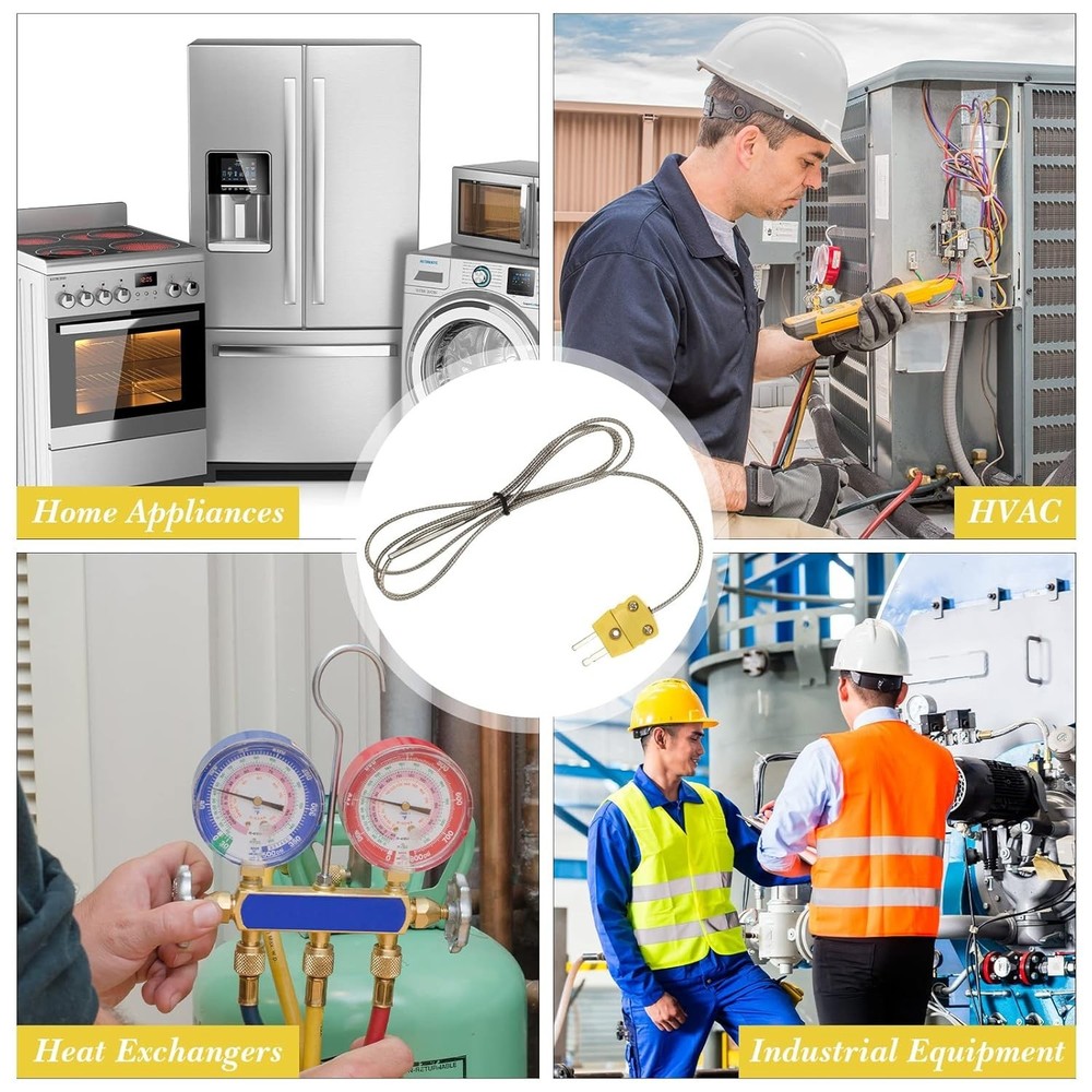 Type K Thermocouple Probe Tl1004 K Type Sensor Probes MetalTemperature Sensor...