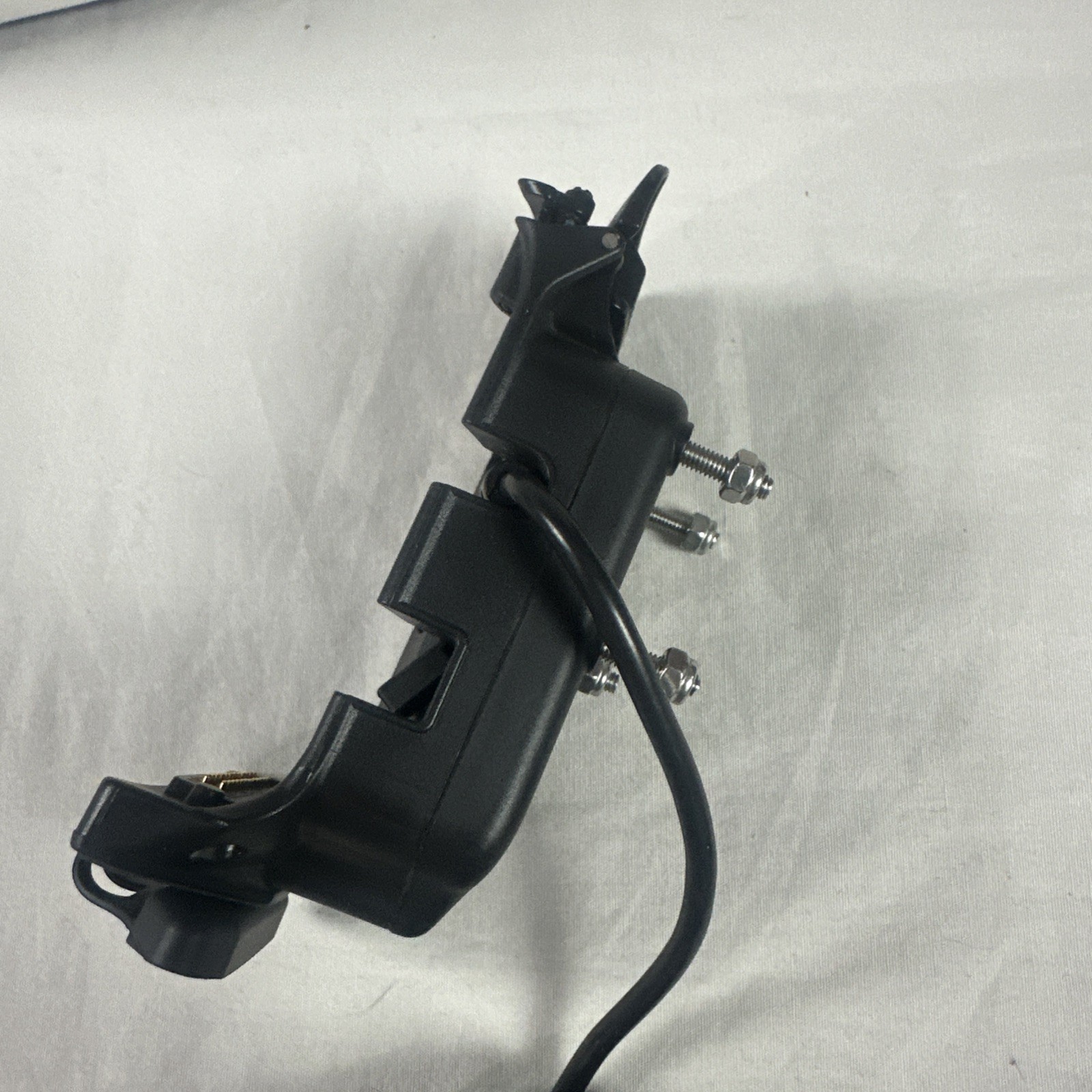 OEM Garmin Zumo 550 Motorcycle Power Cradle Mount & Chrome Handlebar Clamp