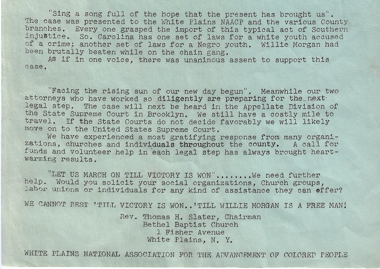 Vintage 1950s~African American Man Escaped South Carolina Chain Gang~NAACP Flyer