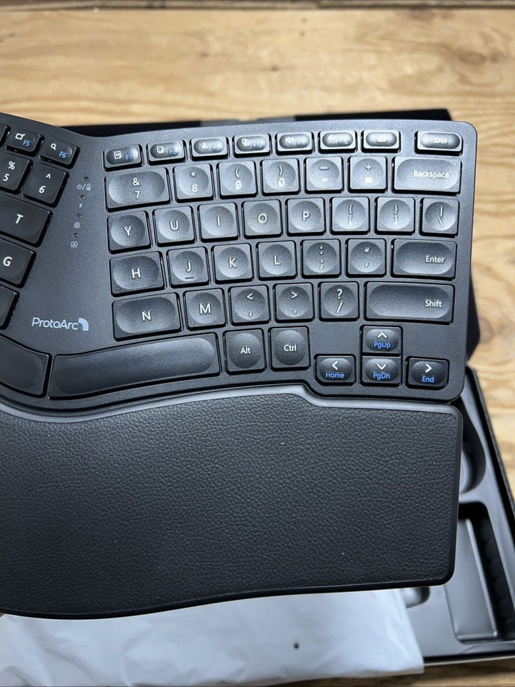 ProtoArc EkM04 Keyboard & Mouse Ergonomic Wireless Combo Split Design Black