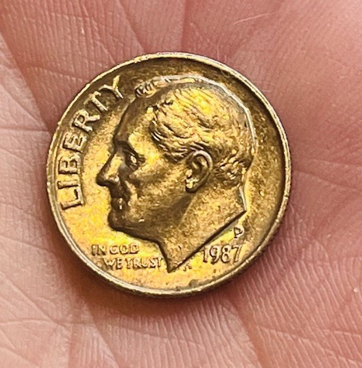 1987 P FB FT Rosevelt Dime DDO Scarce Error