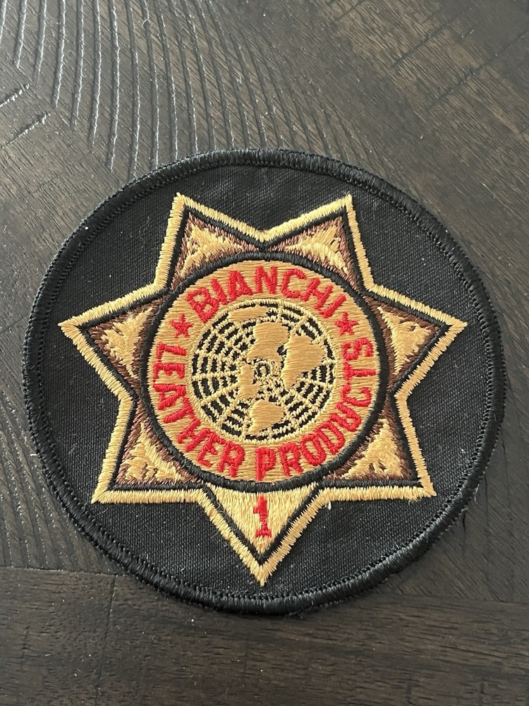VINTAGE "BIANCHI LEATHER PRODUCTS” PATCH