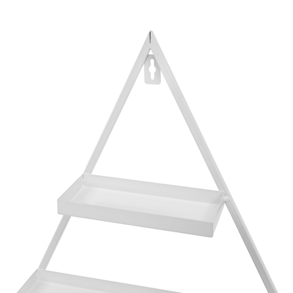 5-Tier Wall-Mounted Triangle Nail Polish Display Rack – 3-Piece Set
