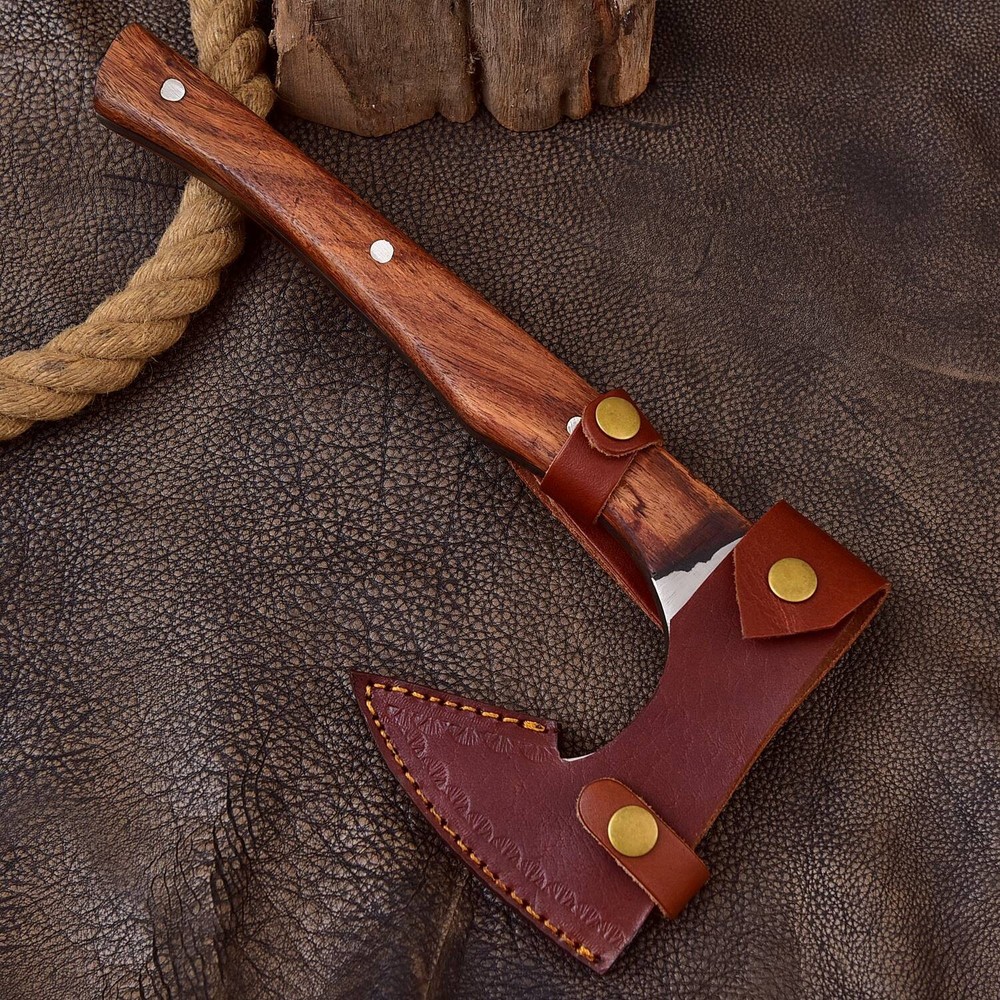handmade high carbon steel throwing axe