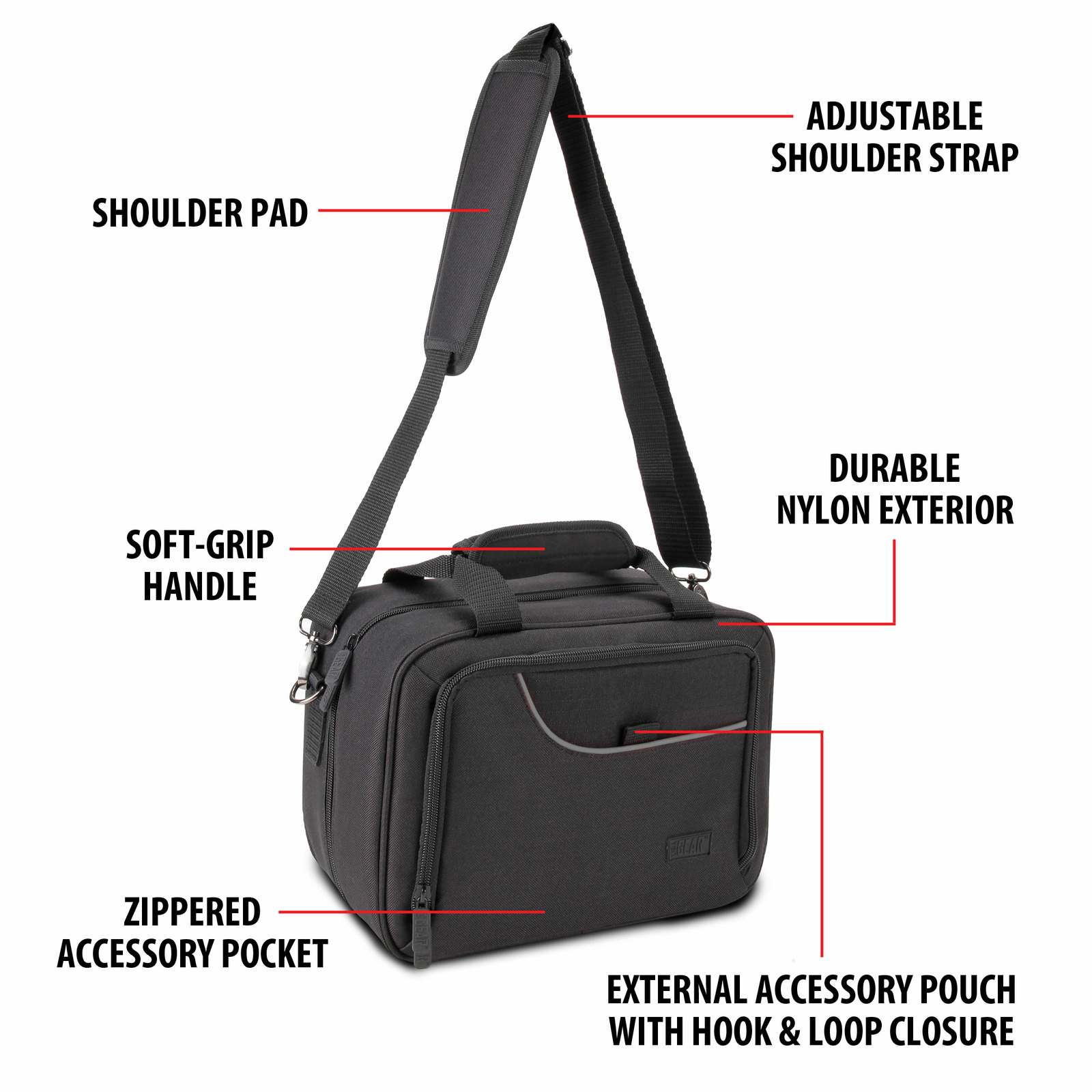 USA GEAR Travel Bag/Carrying Case for your CPAP w/ Customizable Interior Storage