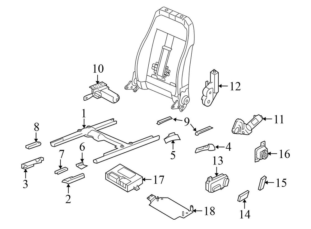 2010-2011 AUDI A6 - Front LEFT SEAT Memory Control Module 4F0959760D