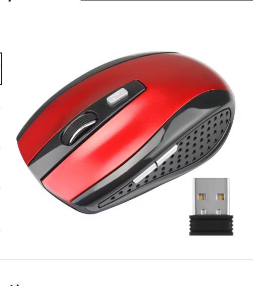 2.4GHz Wireless Optical Mouse Mice USB Receiver For PC Laptop Computer DPI Block