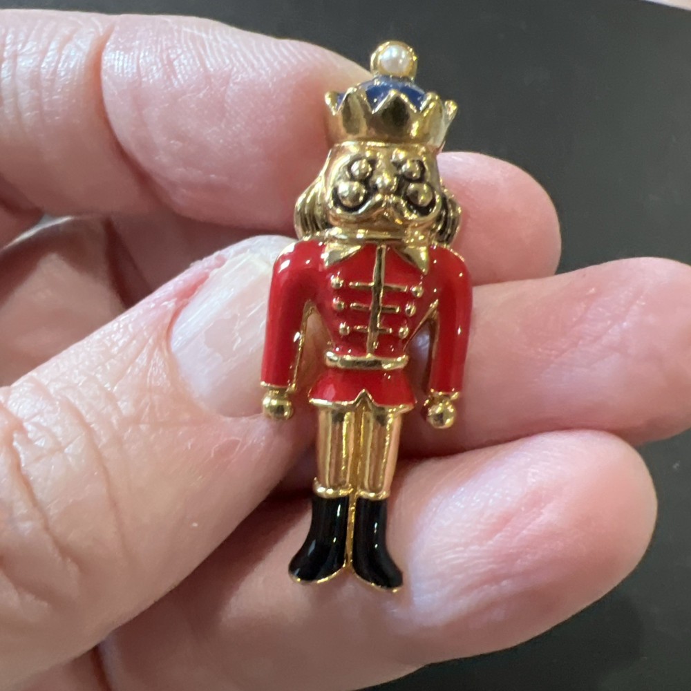 Vintage Nutcracker Christmas Pin