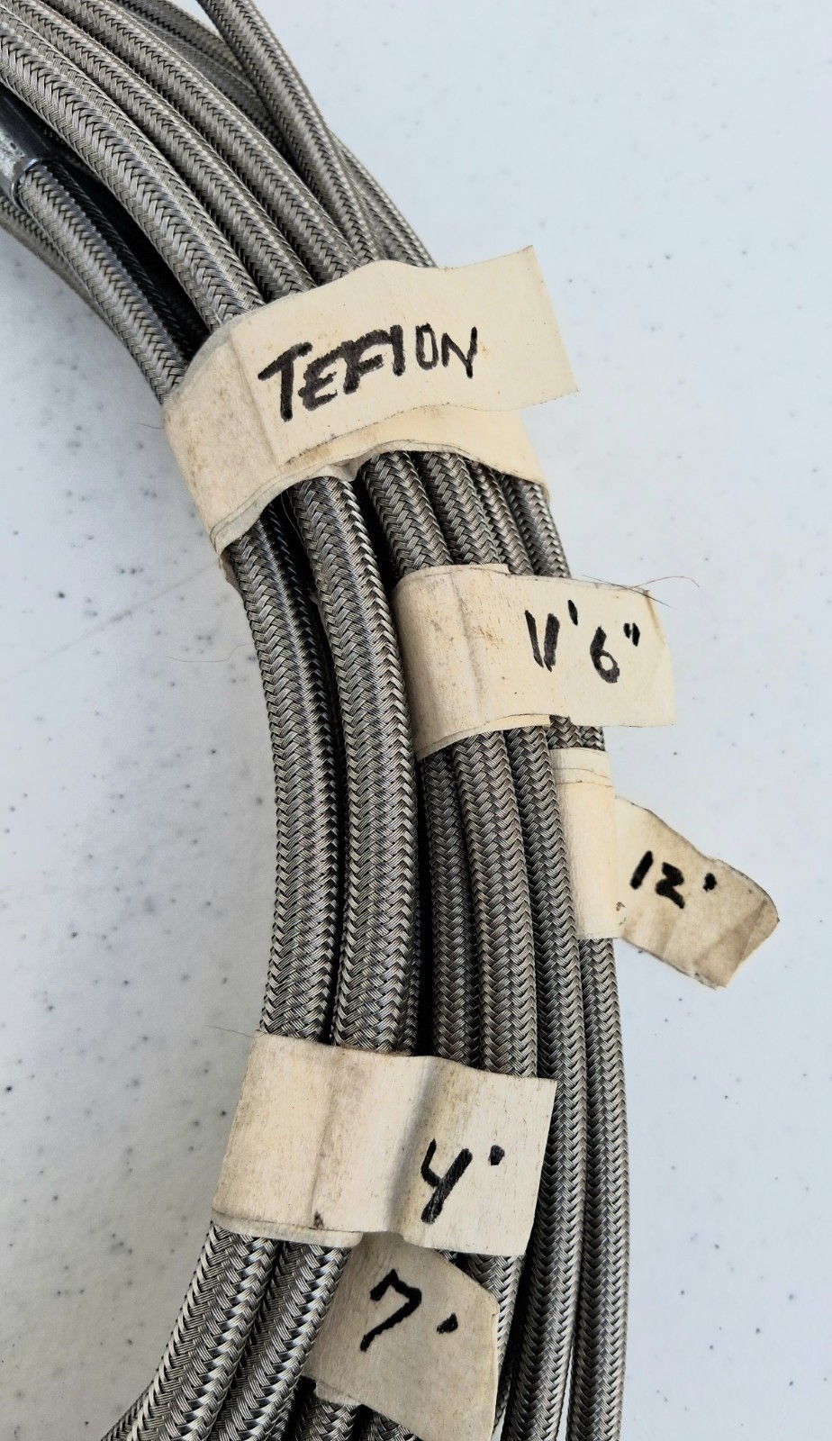 -3 STAINLESS PTFE BRAIDED LINE & GOODRIDGE FITTINGS